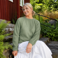 Strikkepakke Aida genser - Jadegrønn