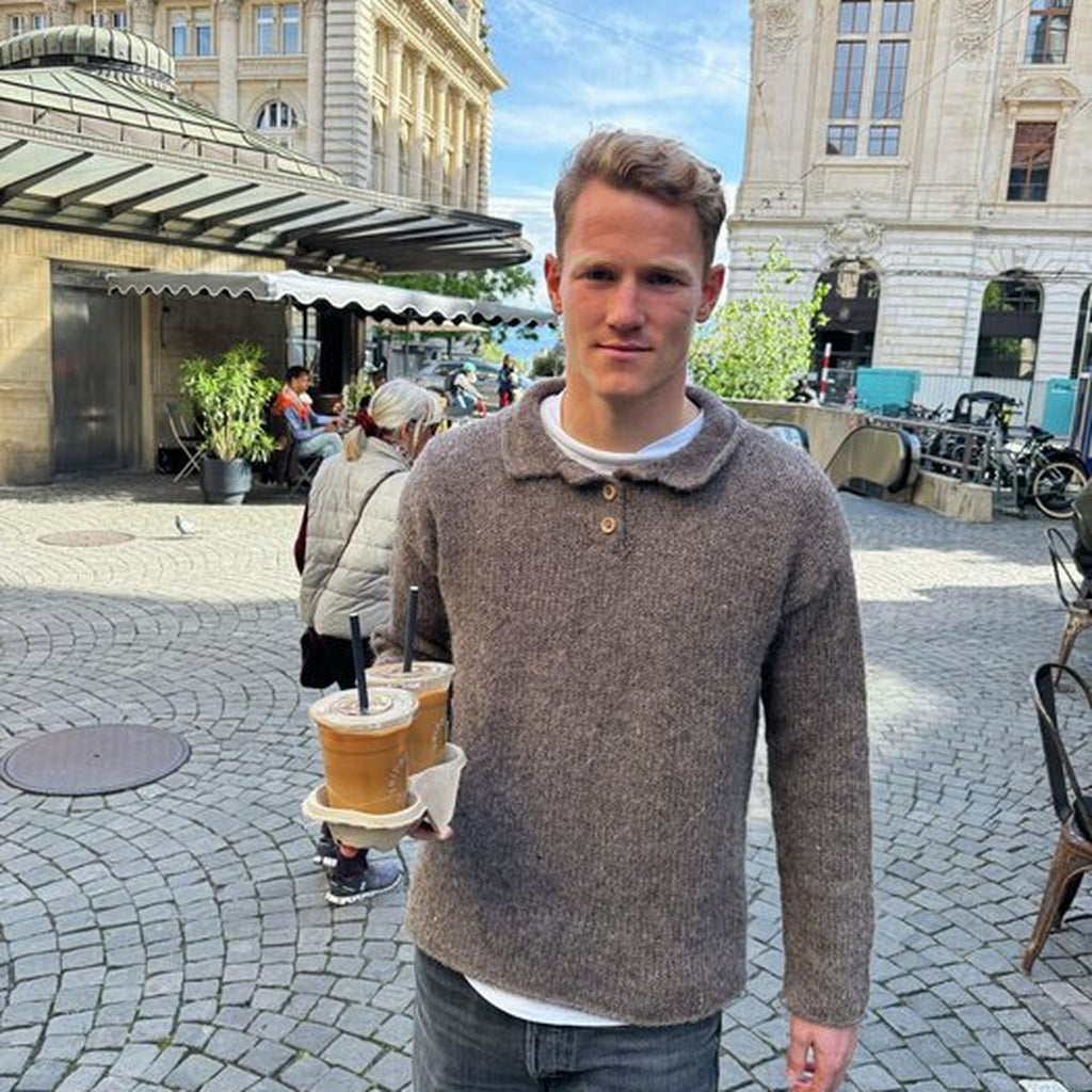 Strikkepakke Casper muldvarp herre