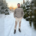 Strikkepakke Hanami beige herre